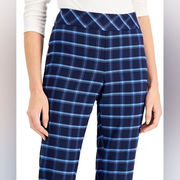 Charter Club Side-Zip Windowpane Pants sz 18=38×28 - Picture 4 of 16